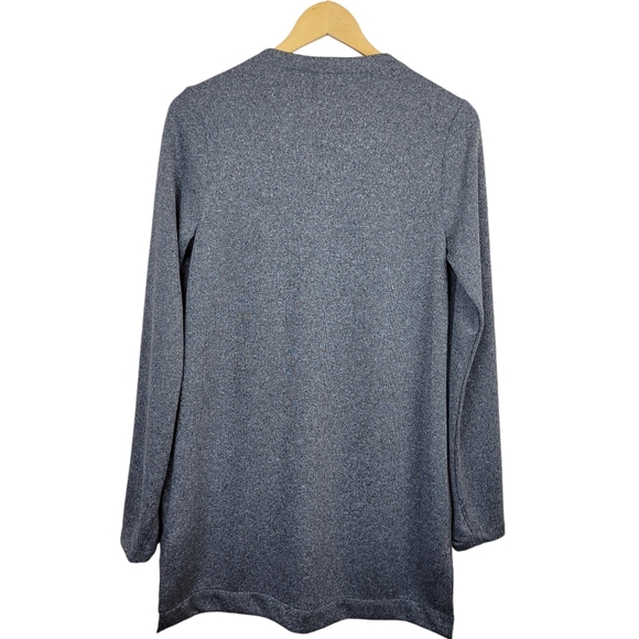 Duluth Trading Co True Masterfleece Cardigan Size XS Gray Open Front Thumbholes - Picture 8 of 11